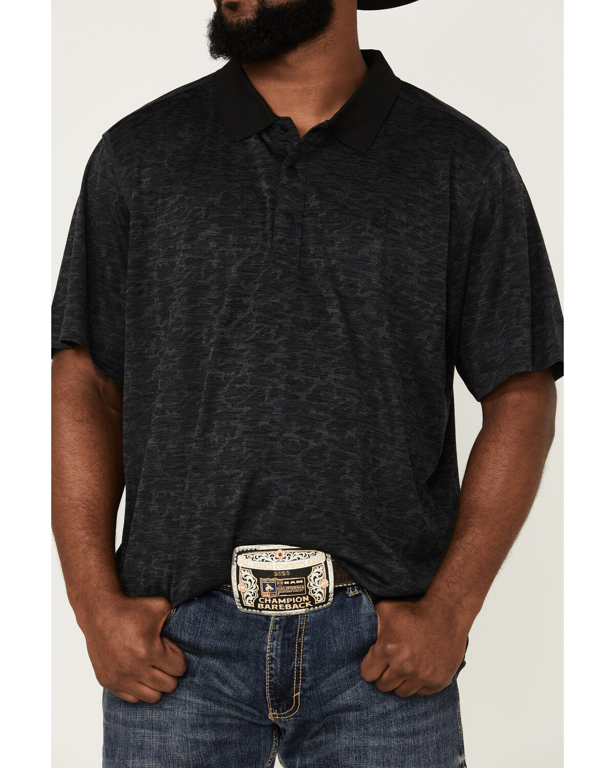 Image #3 - RANK 45® Men's Rowel Camo Print Performance Polo Shirt , , hi-res