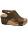 Image #2 - Corkys Women's Carley Wedge Sandals, Khaki, hi-res