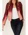 Idyllwind Women's Oak Hill Fringe Leather Jacket, Burgundy, hi-res