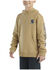 Image #2 - Carhartt Little Boys' Logo Hooded Sweatshirt, Khaki, hi-res