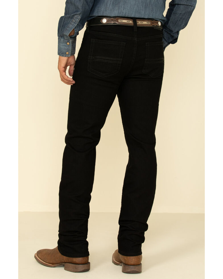 Cody James Men's Black Night Rider Stretch Slim Straight Jeans  , Black, hi-res