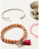 Image #3 - Shyanne Women's Mixed Bead Cactus & Cuff Bracelet Set - 4-Piece, Pink, hi-res