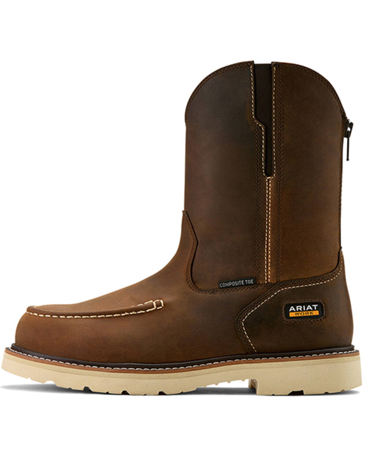 Image #2 - Ariat Men's Rebar Lift Moc Work Boots - Composite Toe, Brown, hi-res