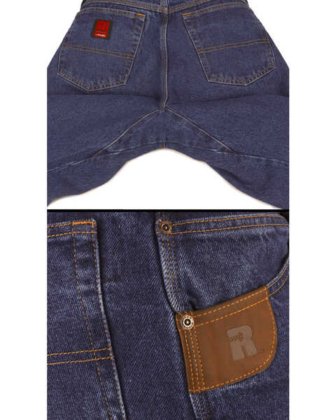 Image #2 - Wrangler Riggs Workwear Men's Five Pocket Jeans , Antique Blue, hi-res