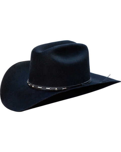 Silverado Wesley Felt Cowboy Hat   , Black, hi-res