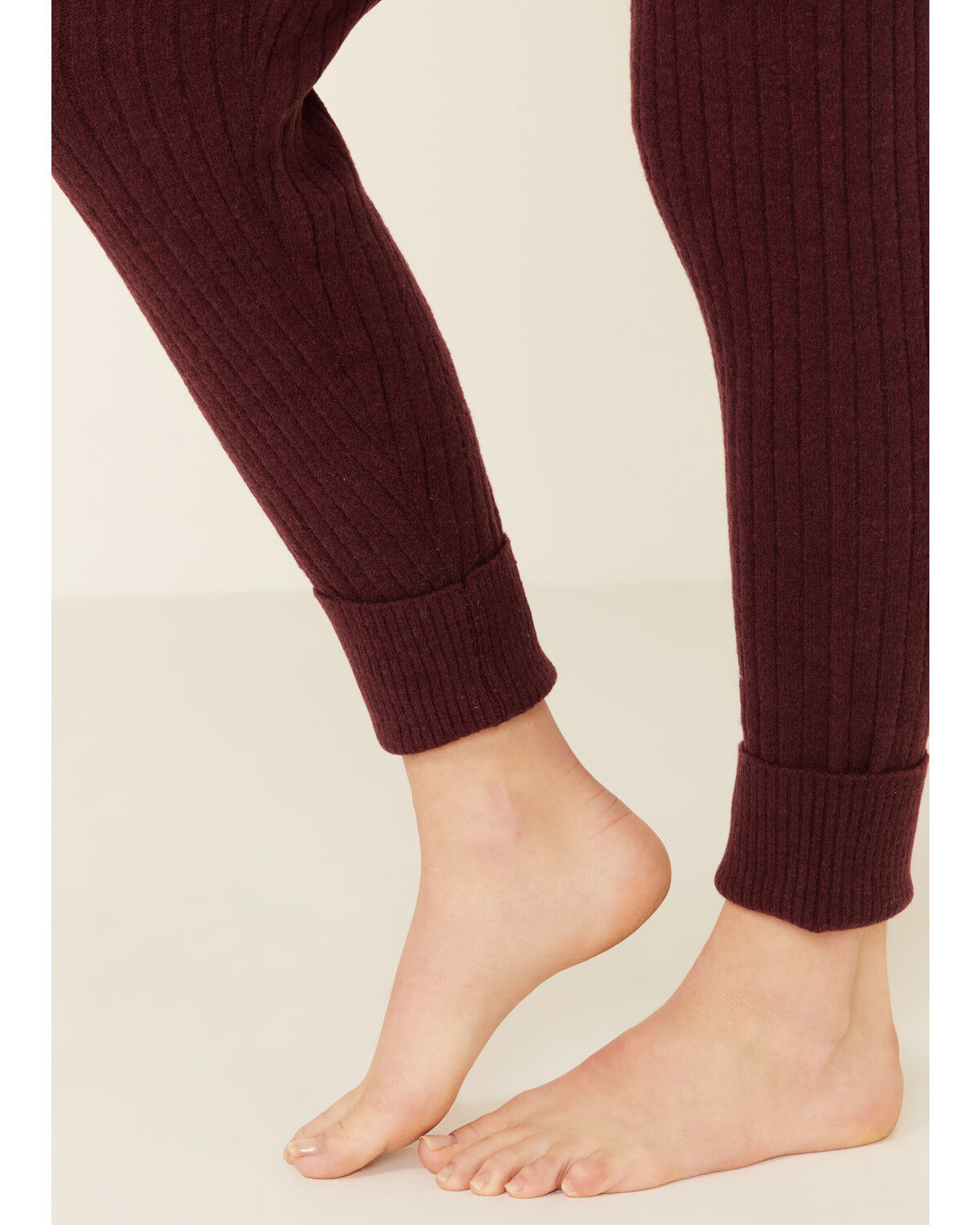 Image #5 - Free People Women's Around The Clock Jogger Sweatpants, Wine, hi-res