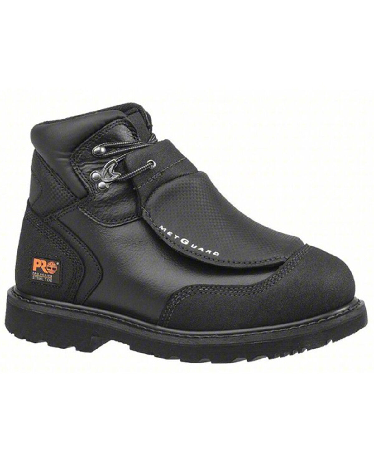 Image #1 - Timberland PRO Men's 6" Met Guard Work Boots - Steel Toe, Black, hi-res