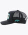Hooey Men's Cactus Ropes Logo Mesh Ball Cap, Black, hi-res