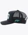 Image #5 - Hooey Men's Cactus Ropes Logo Mesh Trucker Cap, Black, hi-res