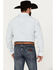 George Straight By Wrangler Men's Plaid Print Long Sleeve Button-Down Western Shirt, White, hi-res