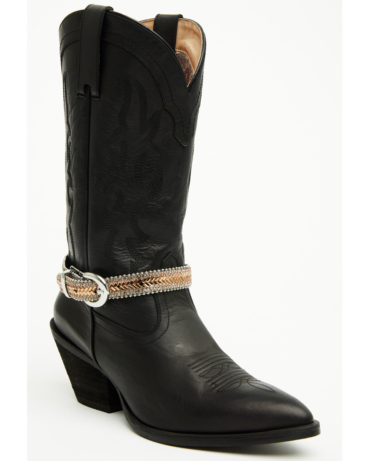 Image #1 - Shyanne Women's Rhinestone Boot Strap, Brown, hi-res