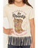 Image #3 - Shyanne Girls' Raised To Be Rowdy Short Sleeve Fringe Graphic Tee, Oatmeal, hi-res