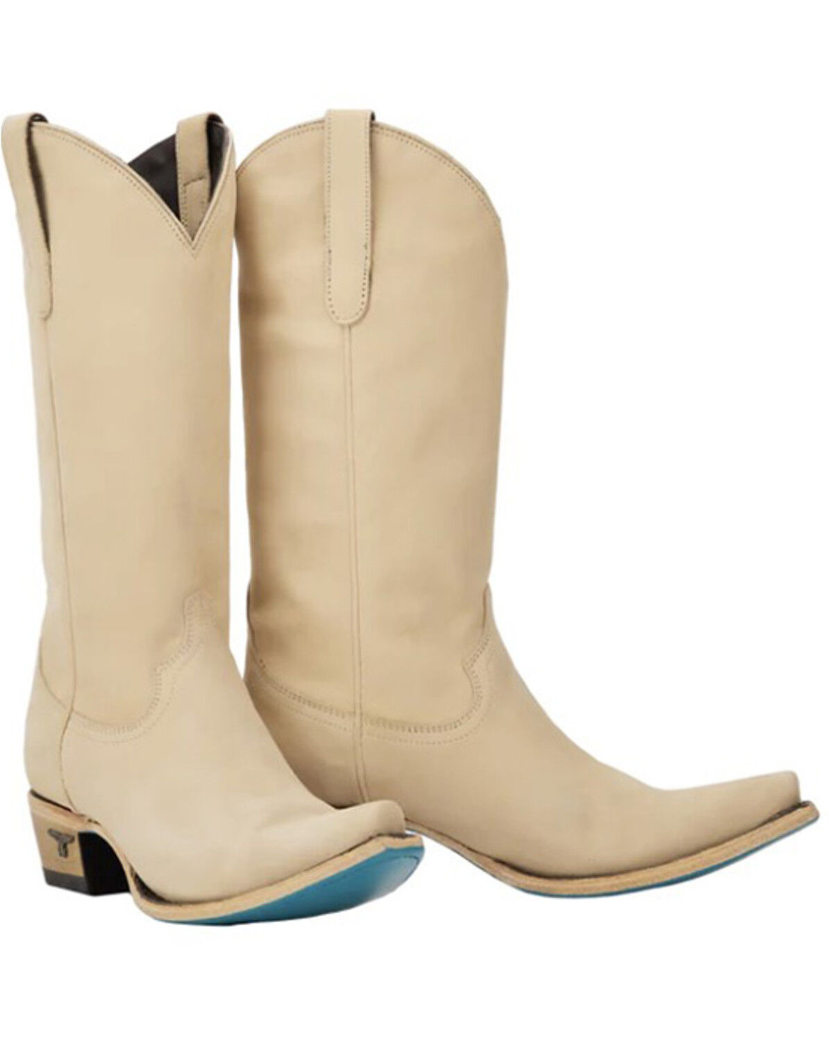 Image #1 - Lane Women's Emma Jane Tall Western Boots - Snip Toe, Ivory, hi-res
