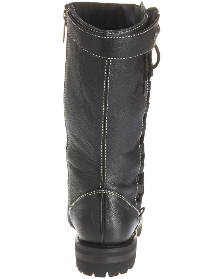 Harley Davidson Women's Melia Moto Boots - Round Toe, Black, hi-res
