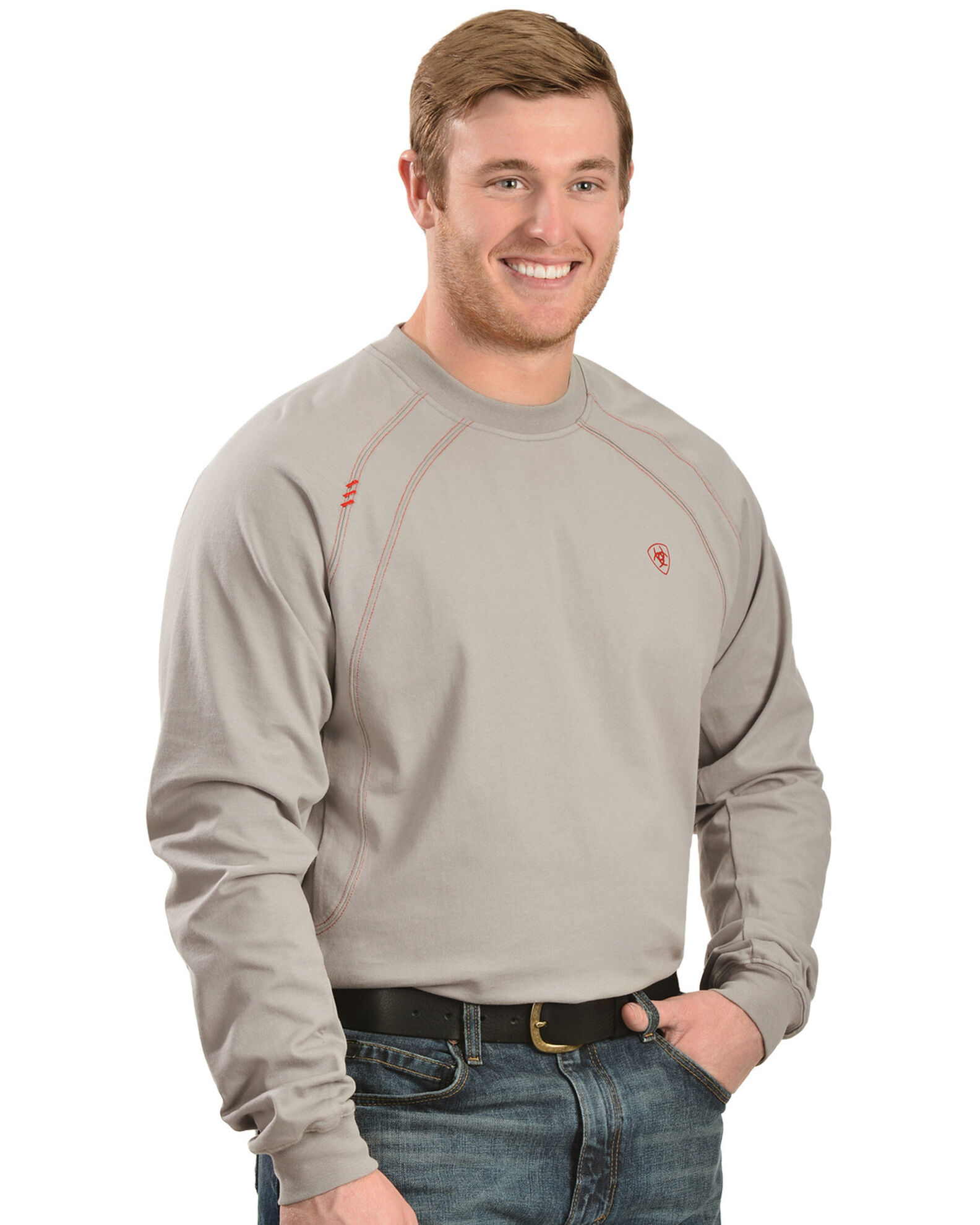 Ariat Men s Silver Fox FR Work Crew T Shirt