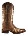 Image #2 - Circle G Women's Cross Embroidered Western Boots - Square Toe, , hi-res