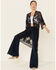 Shyanne Women's Lace Duster Kimono, Navy, hi-res