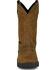Image #3 - Justin Men's Trencher Pull-On Work Boots - Steel Toe, Brown, hi-res