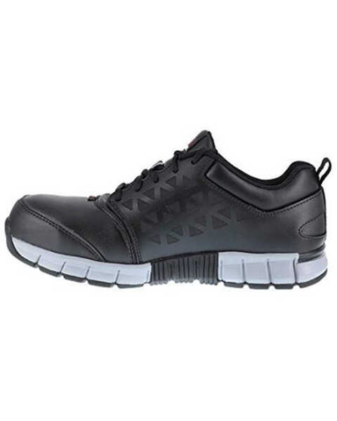 Image #3 - Reebok Men's Conductive Sport Oxford Work Shoes - Alloy Toe, Black, hi-res