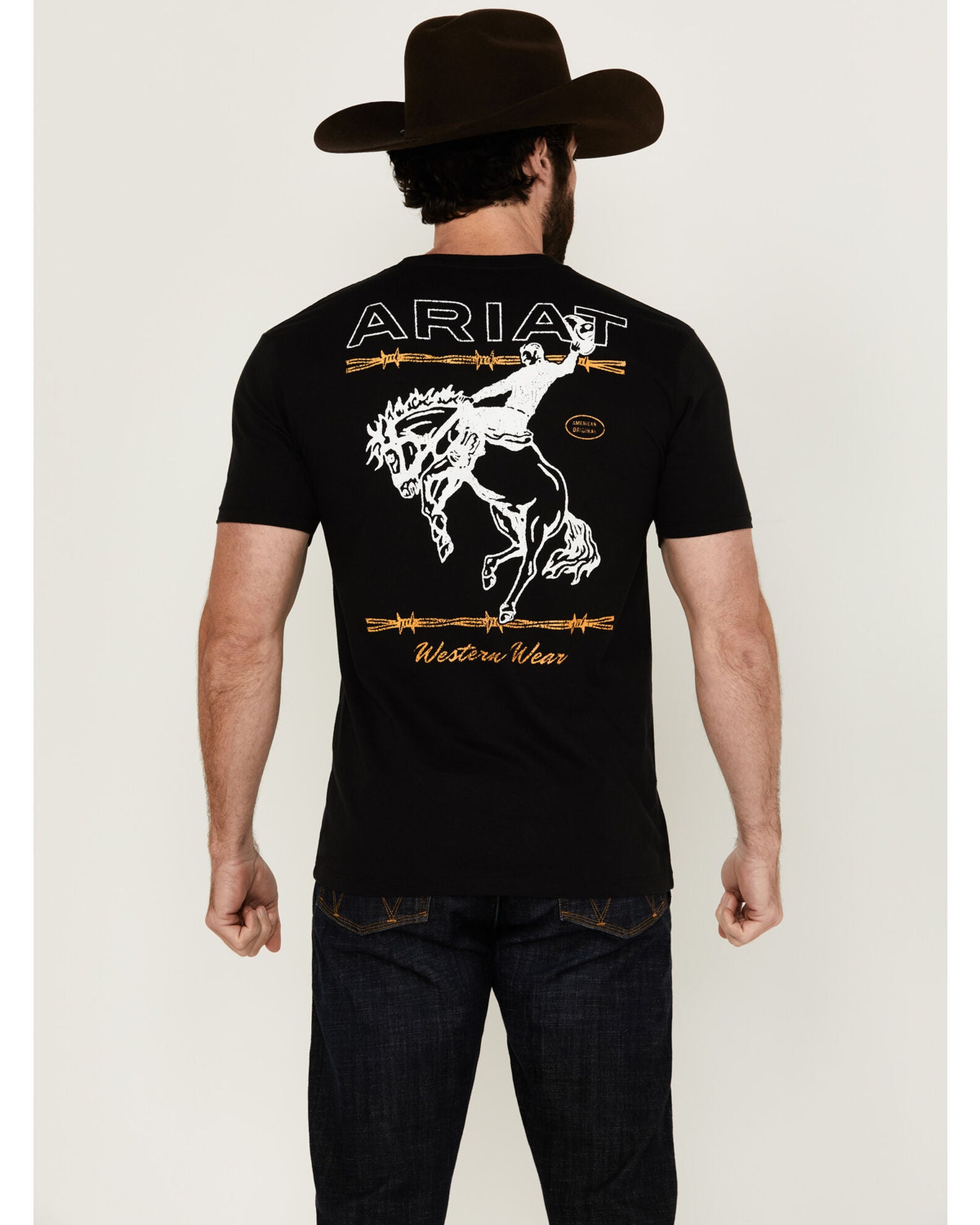 Ariat Mens Classic Fit Short Sleeve Shirt, Patriotic Freedom Western Graphic Tee main image 0