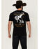 Image #1 - Ariat Men's Western Wear Cowboy Short Sleeve Graphic T-Shirt, Black, hi-res