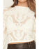 Image #3 - By Together Women's Floral Mesh Long Sleeve Top, Cream, hi-res