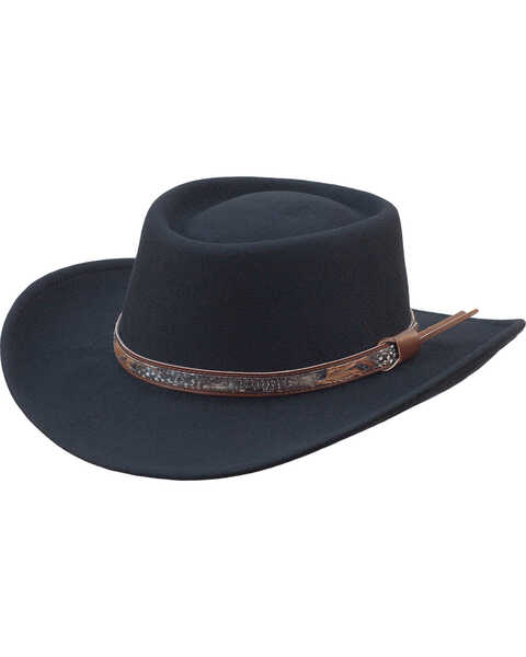 Silverado Men's Holden Black Wool Crushable Hat, Black, hi-res