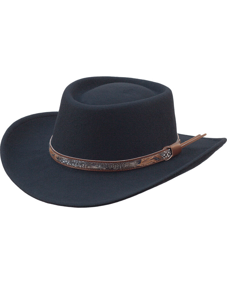 Silverado Men's Holden Black Wool Crushable Hat, Black, hi-res