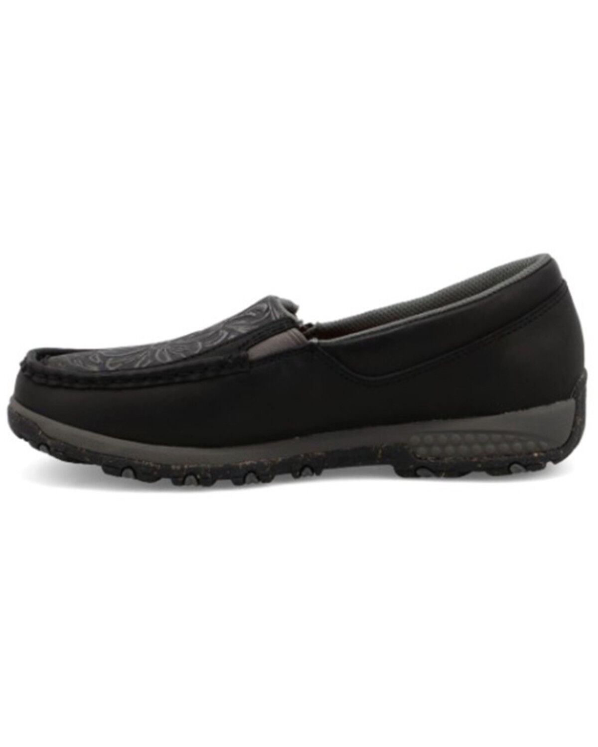 Image #3 - Twisted X Women's Slip-On Driving Mocs, Black, hi-res
