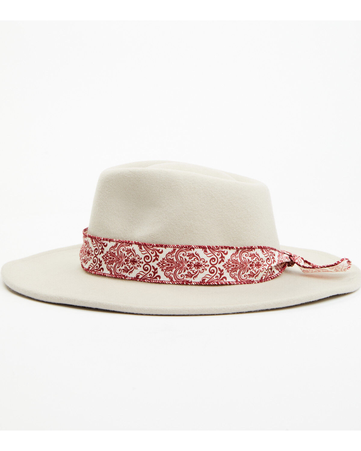 Image #3 - Nikki Beach Women's Mink Cheyenne Ribbon Fedora, Cream, hi-res