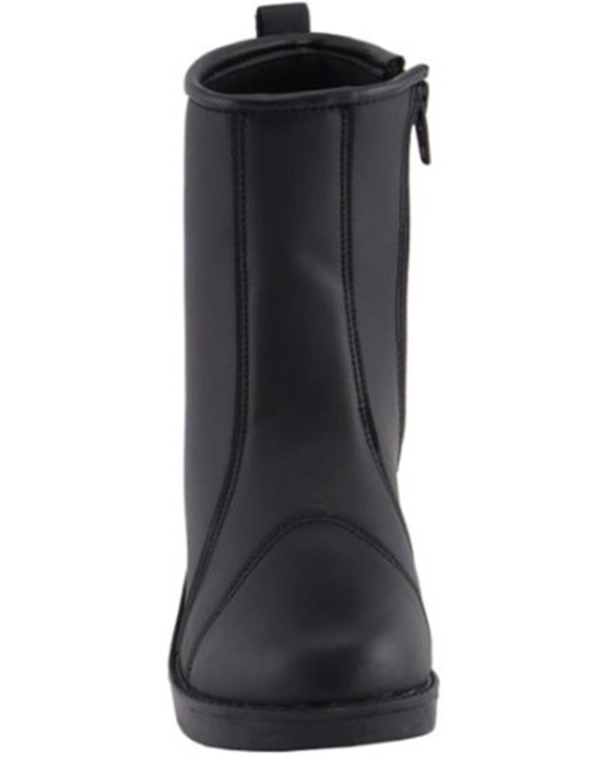 Image #4 - Milwaukee Leather Women's Clean Toe Cap Riding Boots - Round Toe, Black, hi-res