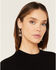 Image #1 - Paige Wallace Women's Quartz & Black Onyx Earrings, Black, hi-res