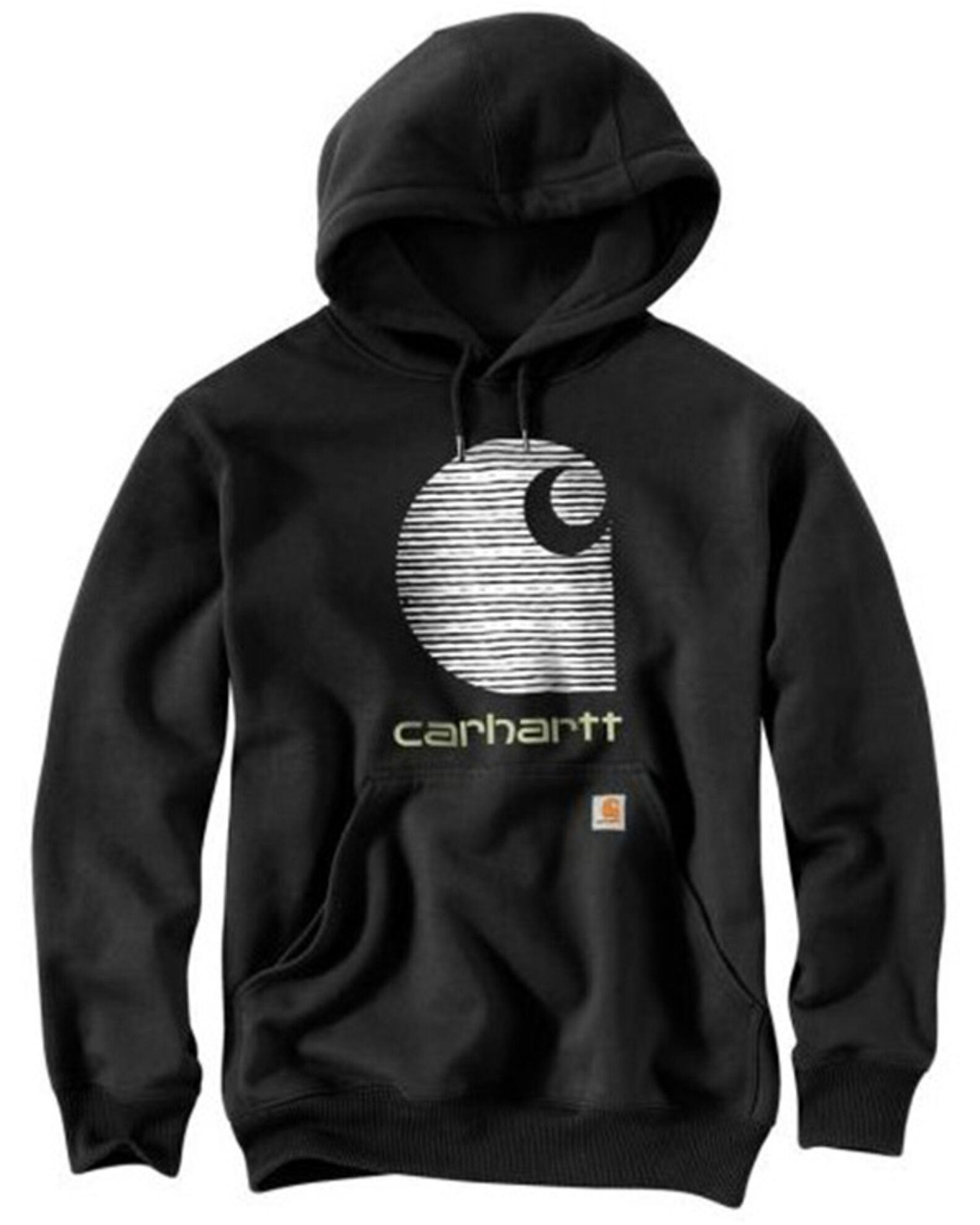 Carhartt Men's Loose Fit Midweight Logo Graphic Sweatshirt, Black