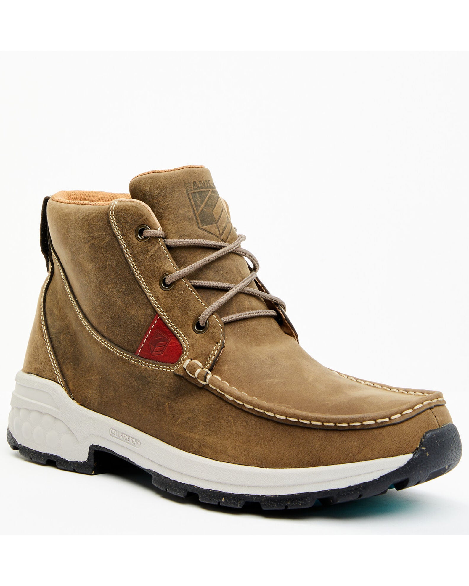 RANK 45 Men's Hi Top Casual Shoe Moc Toe