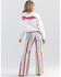 Image #4 - Wrangler® X Barbie™ Women's High Rise Striped Wanderer Stretch Flare Jeans , Multi, hi-res
