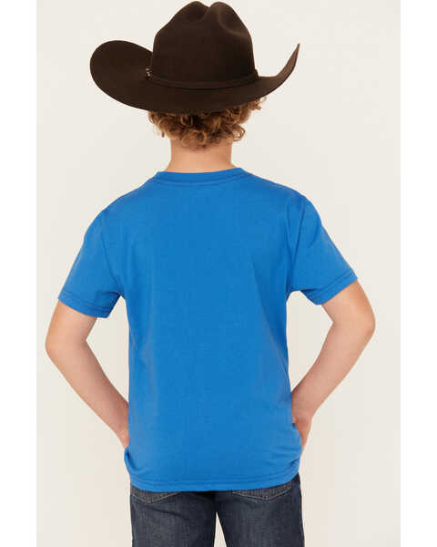 Rock & Roll Denim Boys' Dale Yeah Scenic Short Sleeve Graphic T-Shirt, Blue, hi-res