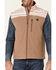 Image #3 - HOOey Men's Tan Striped Color-Block Zip-Front Softshell Vest , , hi-res