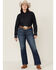 Image #1 - Ariat Women's Mid Rise Miriam Bootcut Irvine Jeans - Plus, Dark Wash, hi-res