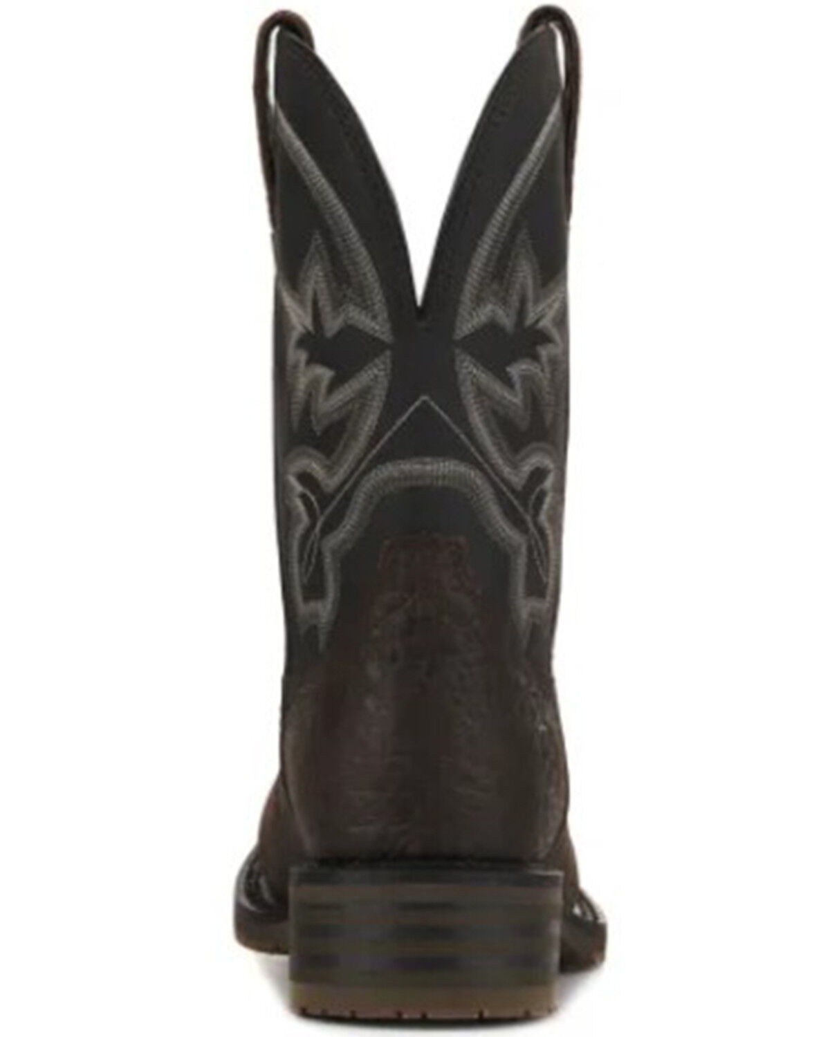 Image #5 - Double H Men's 10" Deep Scallop Waterproof Work Boots - Composite Toe, Black/brown, hi-res