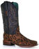Image #1 - Corral Women's Embroidered Western Boots - Broad Square Toe, Black, hi-res