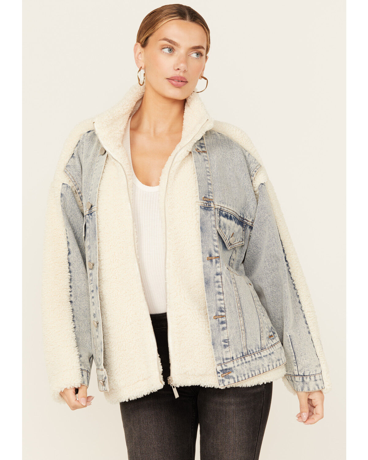 Image #1 - BLANKNYC Women's Candy Land Jacket, Light Wash, hi-res