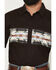 Image #3 - RANK 45&reg; Men's D&eacute;j&agrave; Vu Southwestern Border Short Sleeve Button-Down Western Shirt, Brown, hi-res