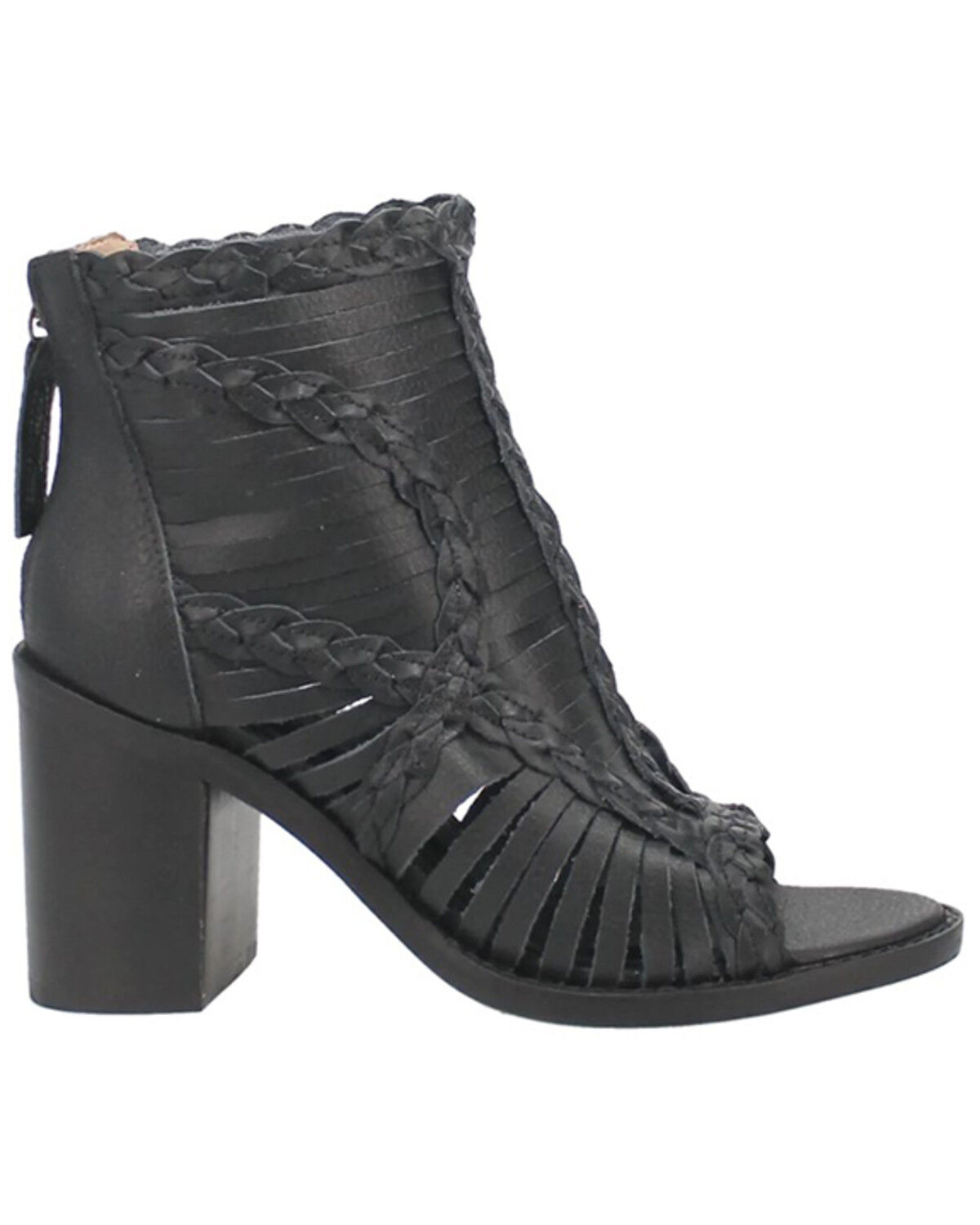 Image #2 - Dingo Women's Jeezy Western Booties - Round Toe, Black, hi-res
