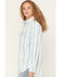 Image #2 - Wrangler Retro Women's Striped Long Sleeve Snap Denim Western Shirt, Blue, hi-res