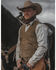 Image #1 - Moonshine Spirit Men's Tan Grasslands Button-Front Suede Dress Vest , , hi-res
