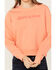 Image #3 - Dickies Women's Heavyweight Woodman Logo Pullover , Coral, hi-res