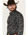 Image #2 - Cody James Men's Parker Paisley Print Long Sleeve Button-Down Stretch Western Shirt, Black, hi-res
