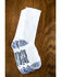 Image #1 - Boot Barn Kids' Basic 3-Pack Over The Calf Socks, White, hi-res