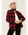 Image #1 - Flag & Anthem Plaid Print Full Sleeve Shirt, Red, hi-res