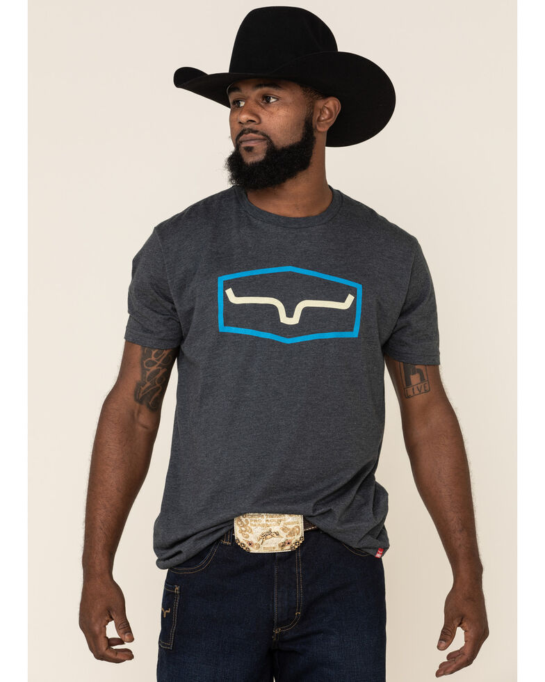 Kimes Ranch Men's Charcoal Replay Graphic T-Shirt , Charcoal, hi-res